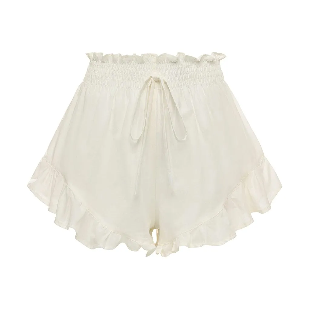 Cream Boho Short