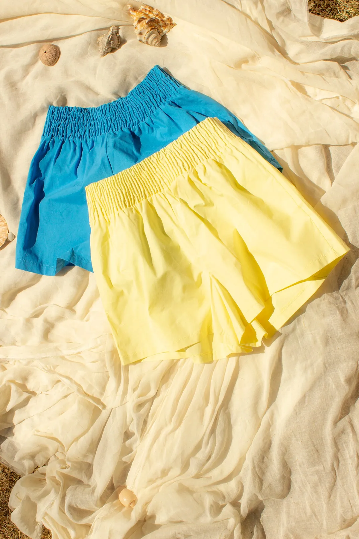 Crisp Ruched Top Colour Pop Shorts