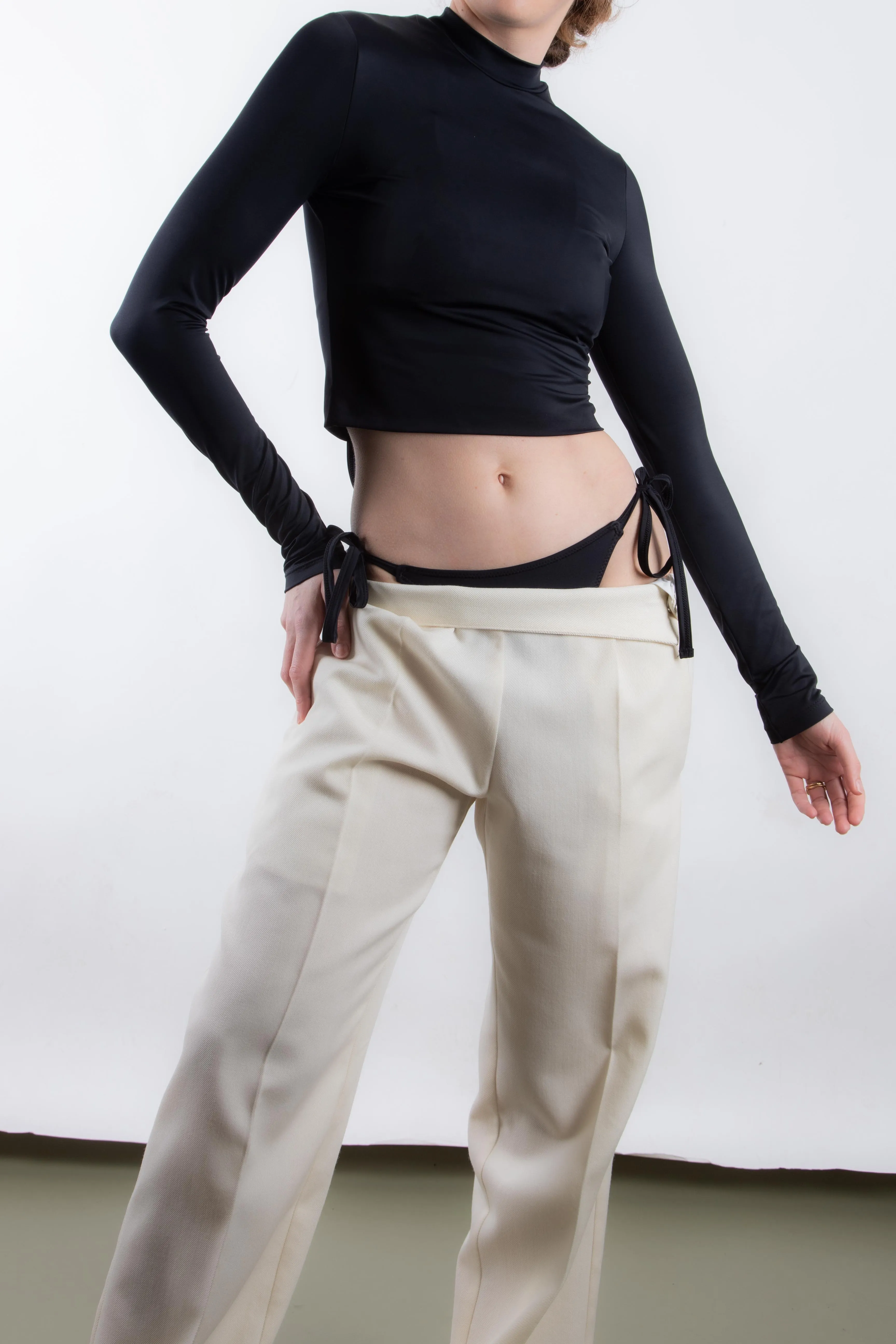 Cropped Rash Swim Top (PO)
