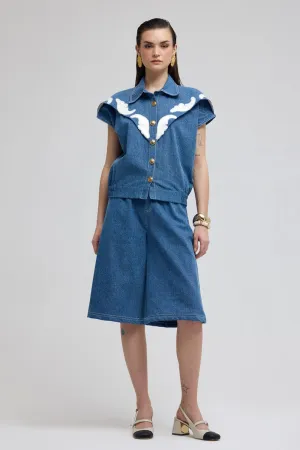 Cuba Applique Denim Co-ord Set