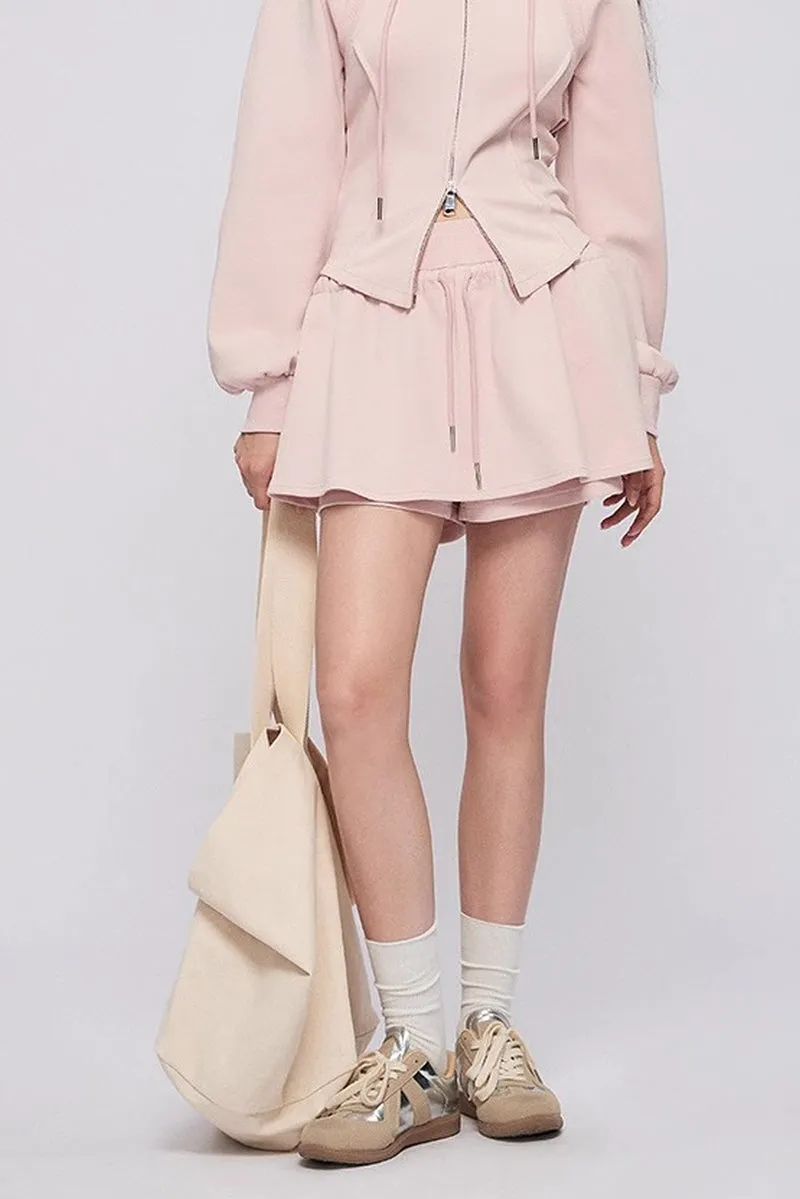 Cut-Out design Hooded Jacket / Trousers / Shorts