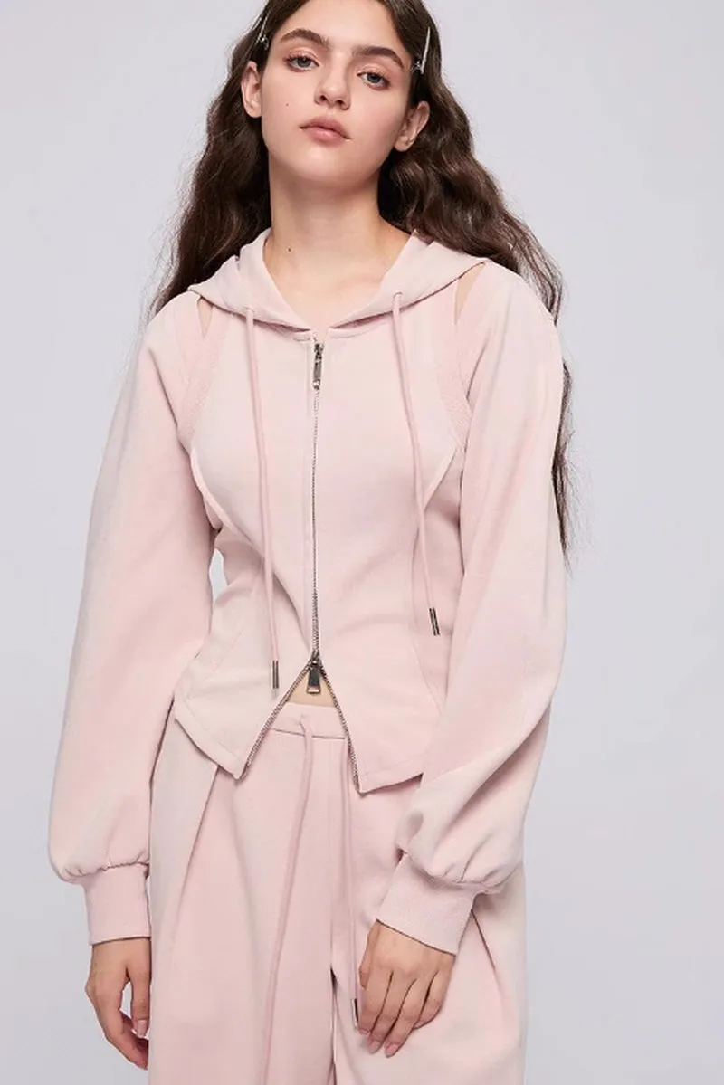 Cut-Out design Hooded Jacket / Trousers / Shorts