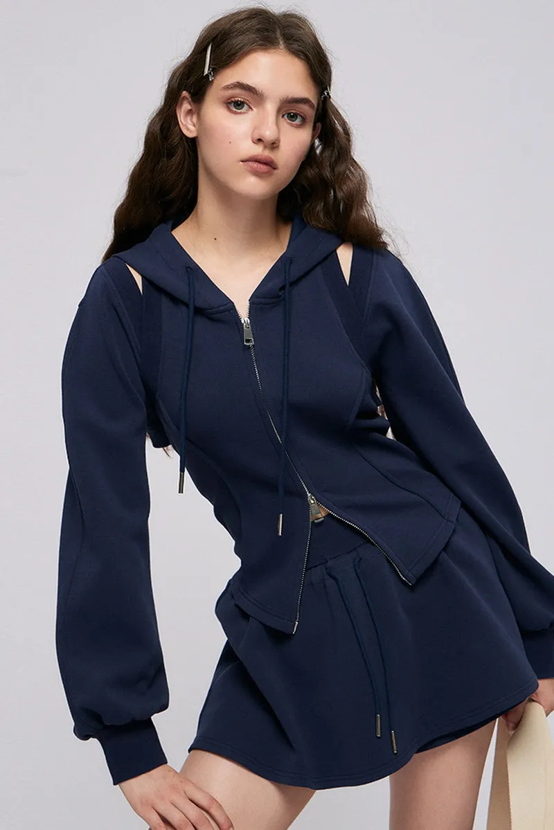 Cut-Out design Hooded Jacket / Trousers / Shorts