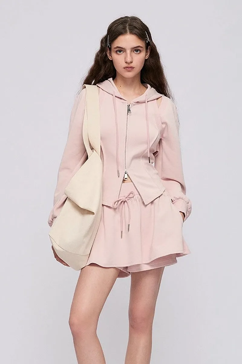 Cut-Out design Hooded Jacket / Trousers / Shorts