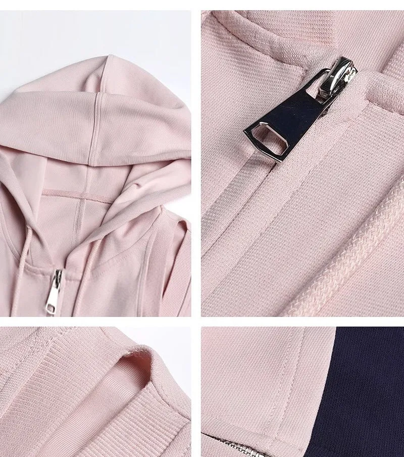 Cut-Out design Hooded Jacket / Trousers / Shorts