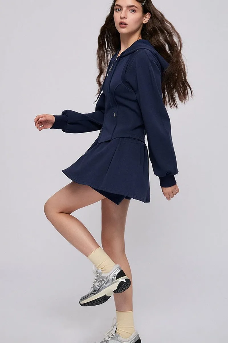 Cut-Out design Hooded Jacket / Trousers / Shorts