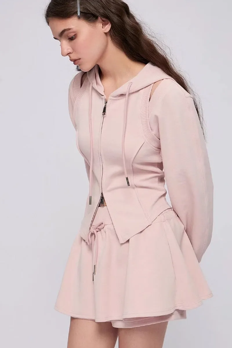 Cut-Out design Hooded Jacket / Trousers / Shorts