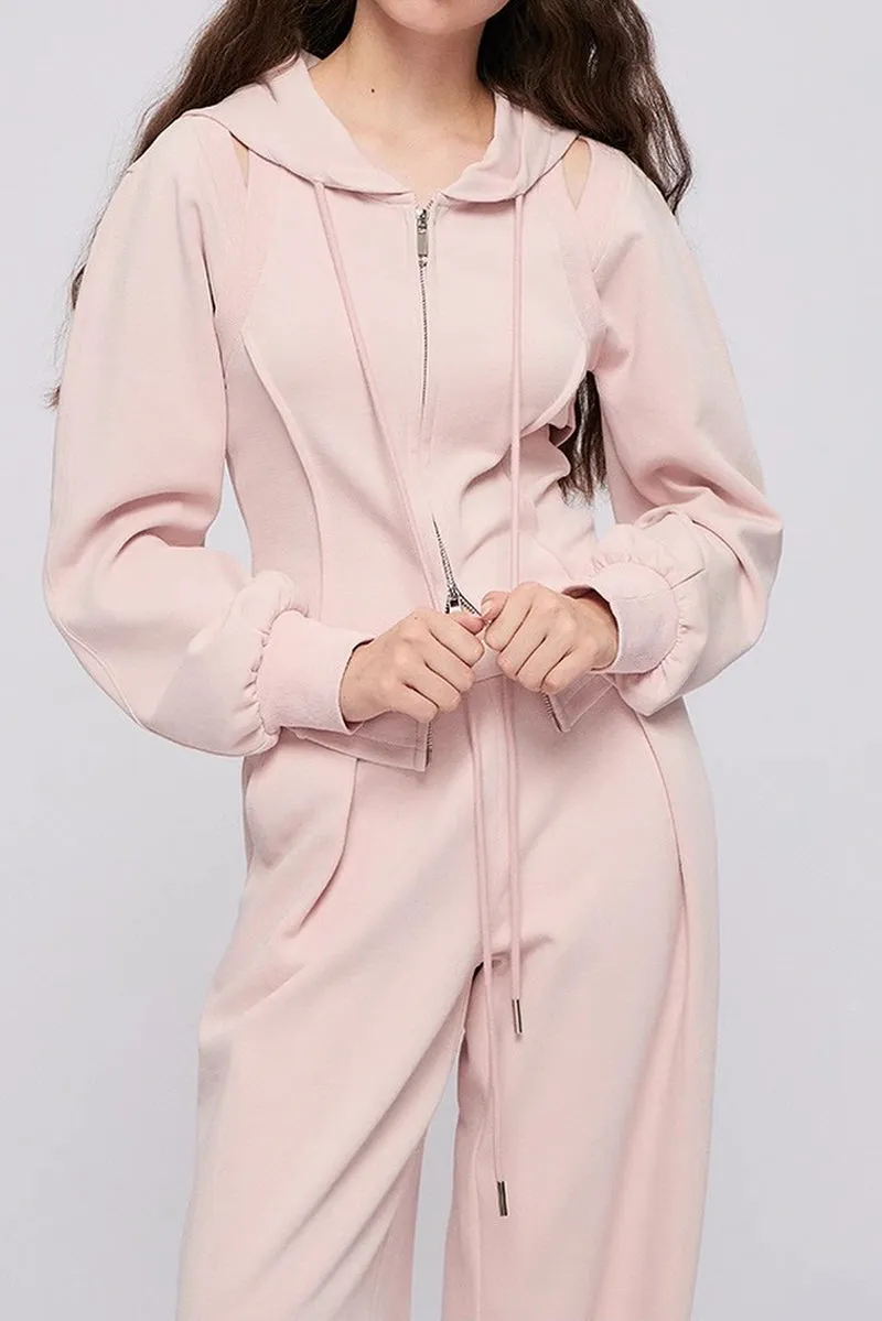 Cut-Out design Hooded Jacket / Trousers / Shorts