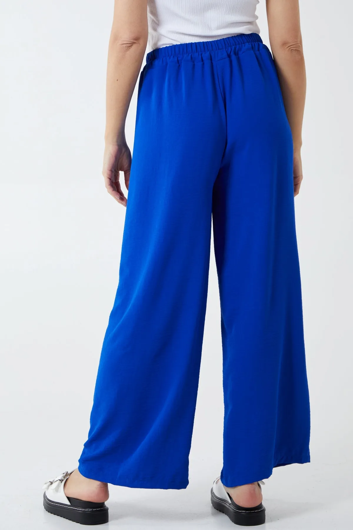 Drawstring Viscose Crepe Trouser