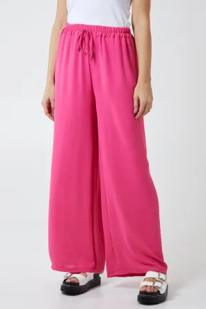 Drawstring Viscose Crepe Trouser