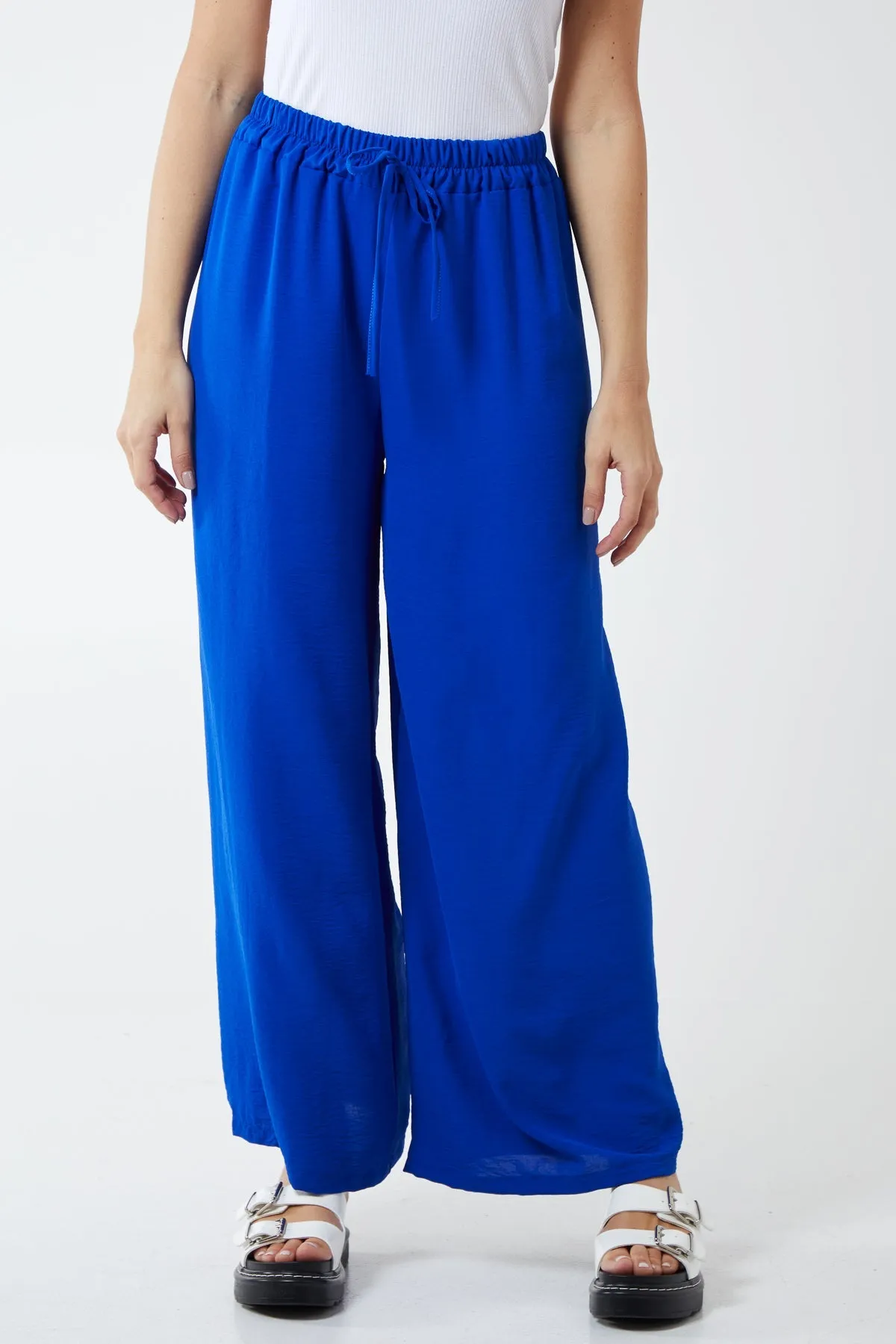 Drawstring Viscose Crepe Trouser