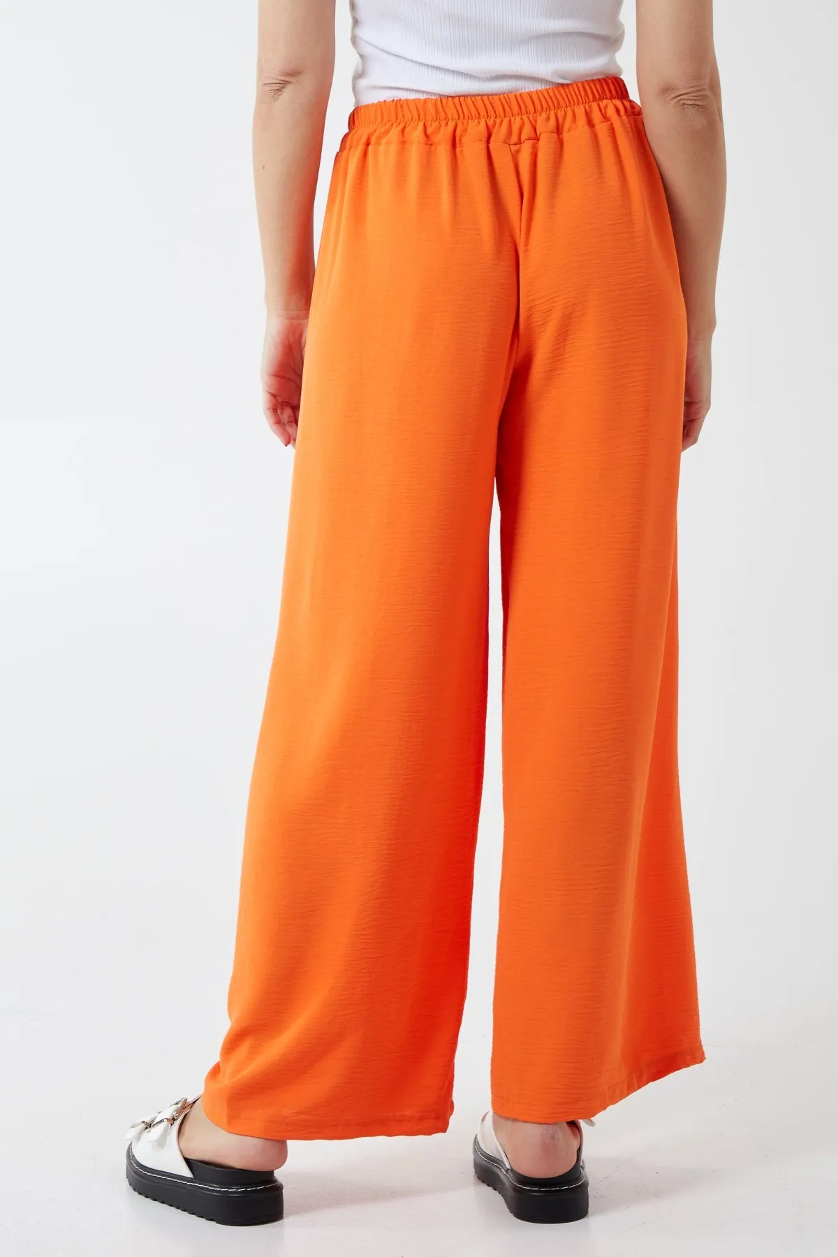 Drawstring Viscose Crepe Trouser