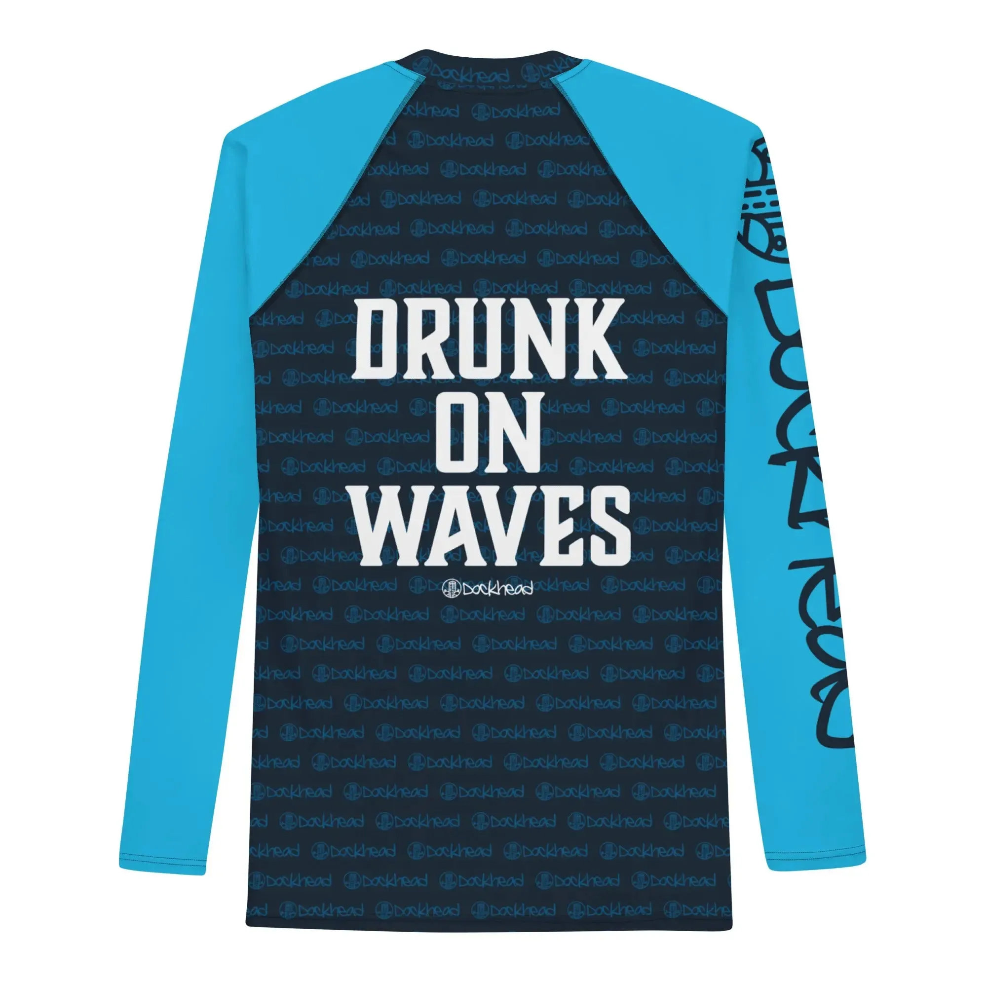 Drunk On Waves Men's Rash Guard Shirt