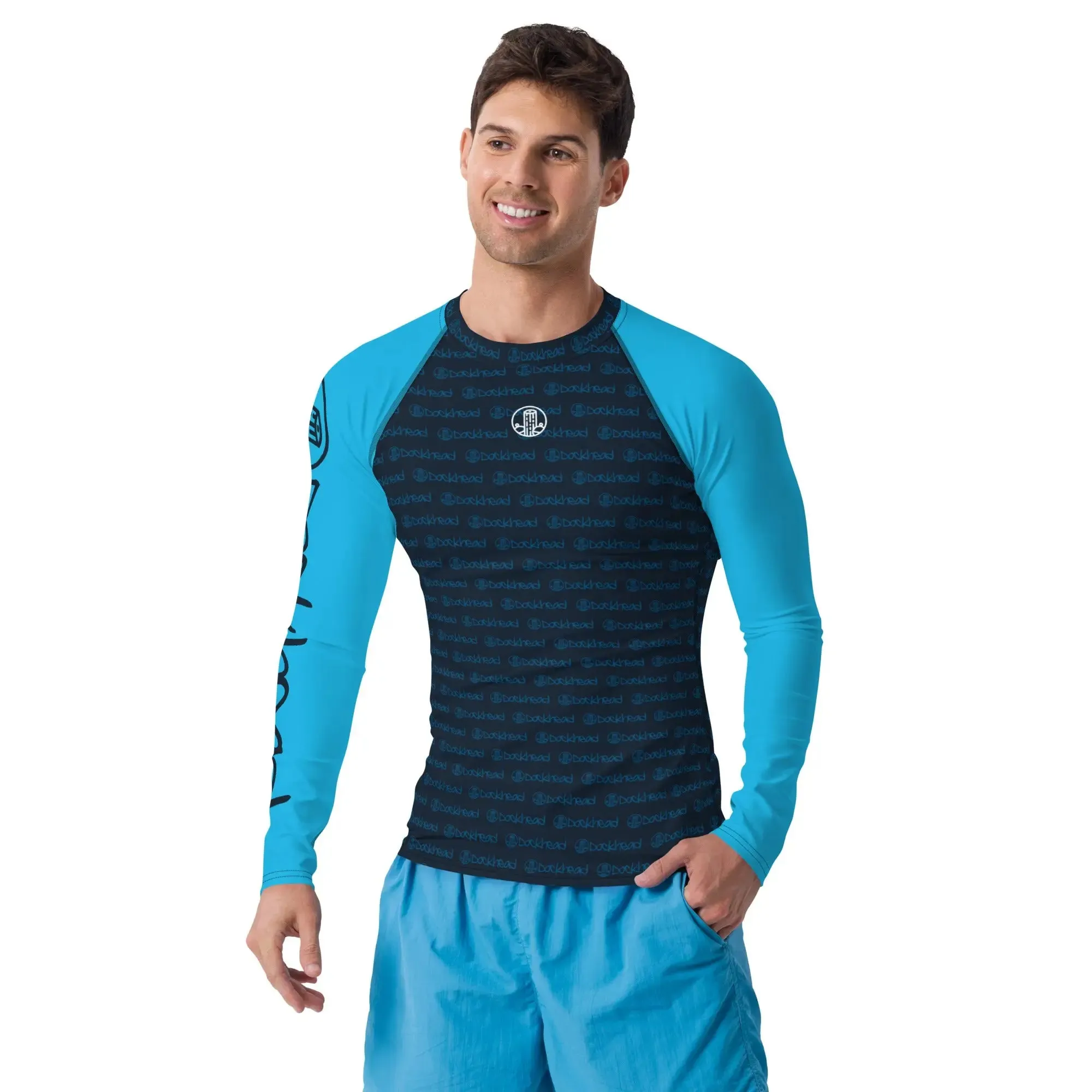 Drunk On Waves Men's Rash Guard Shirt