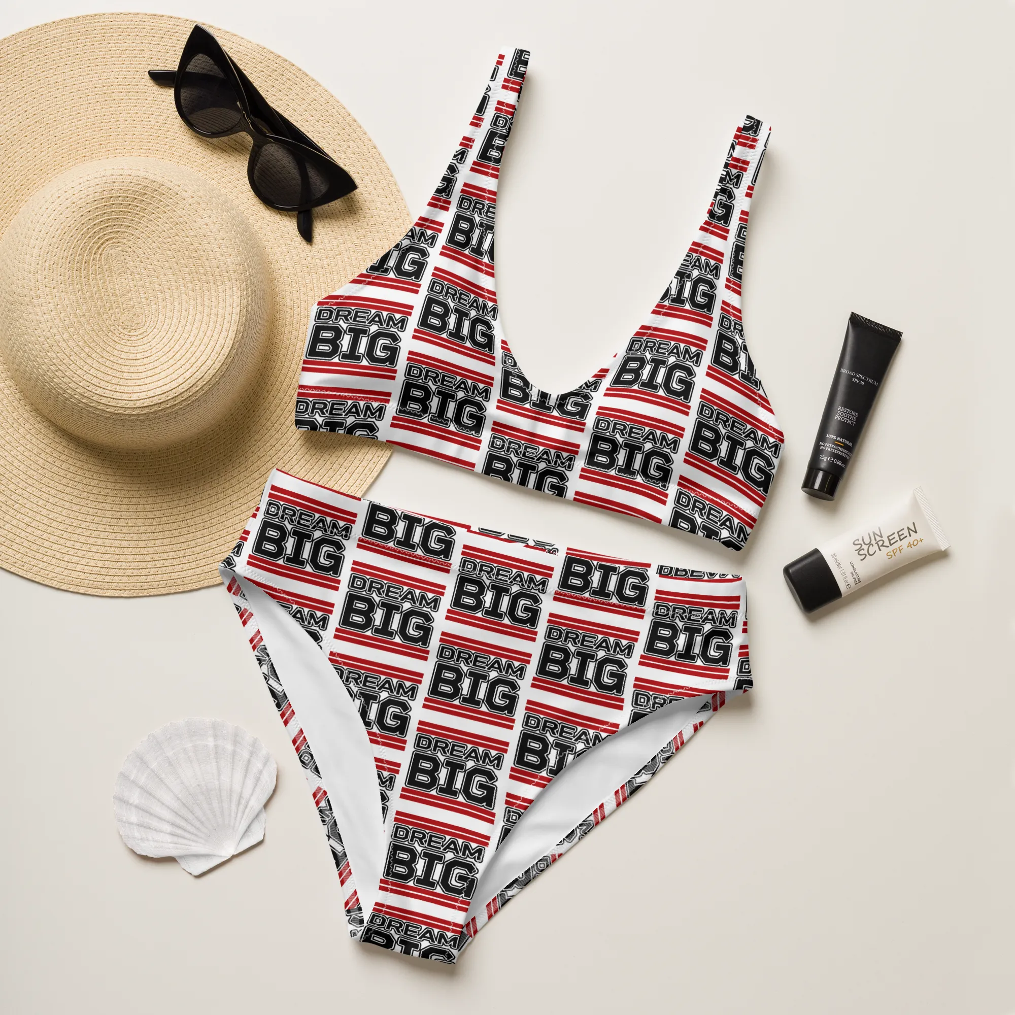 Eco-Friendly High-Waisted Bikini