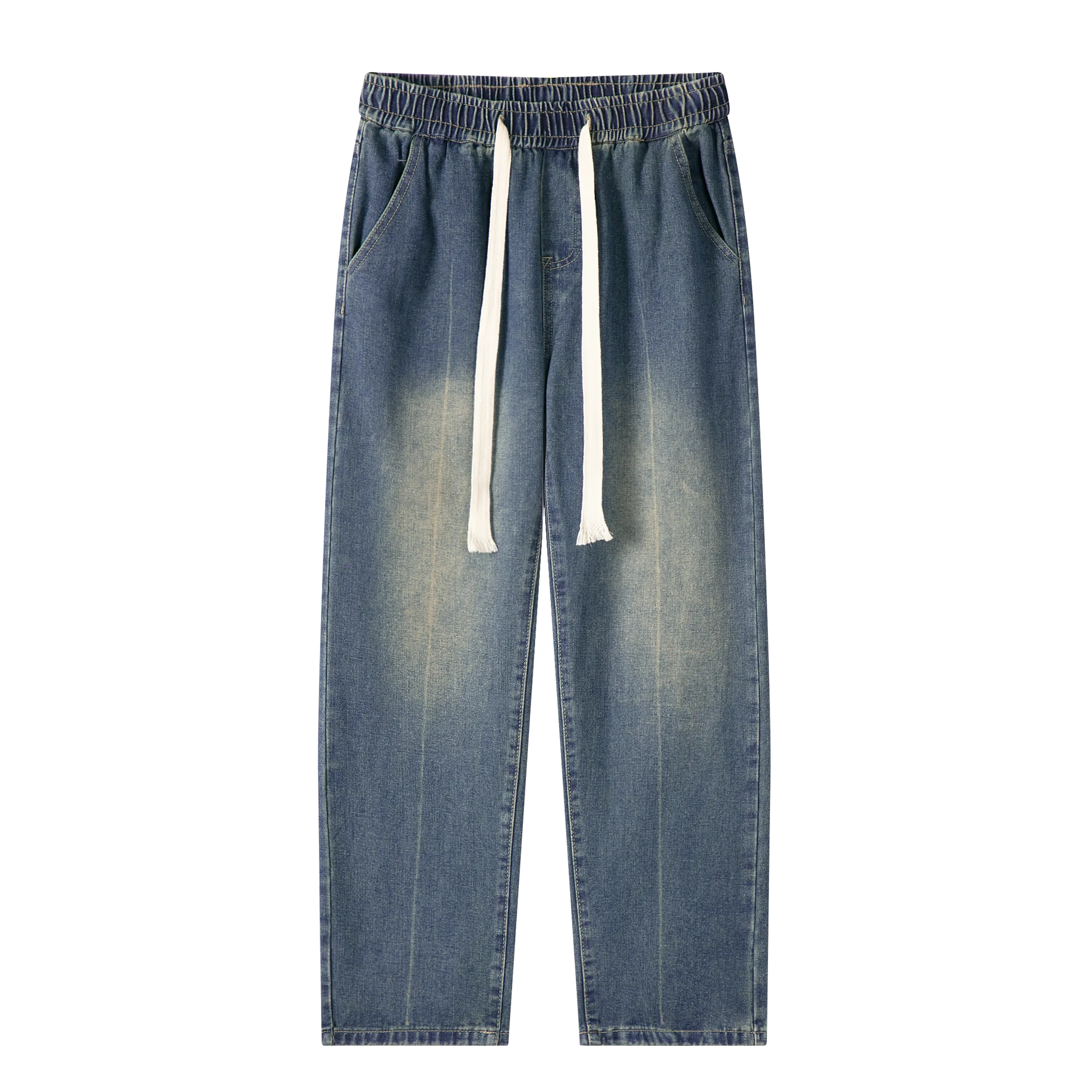 Elastic waist jeans-D80 | Inspanda