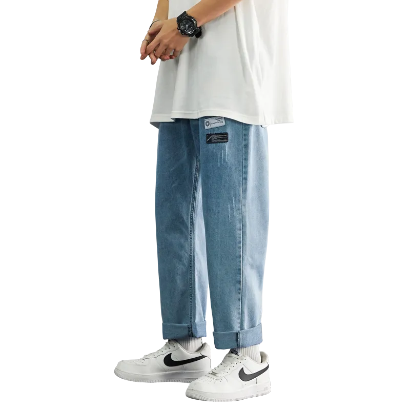 Elastic waist jeans-D89 | Inspanda