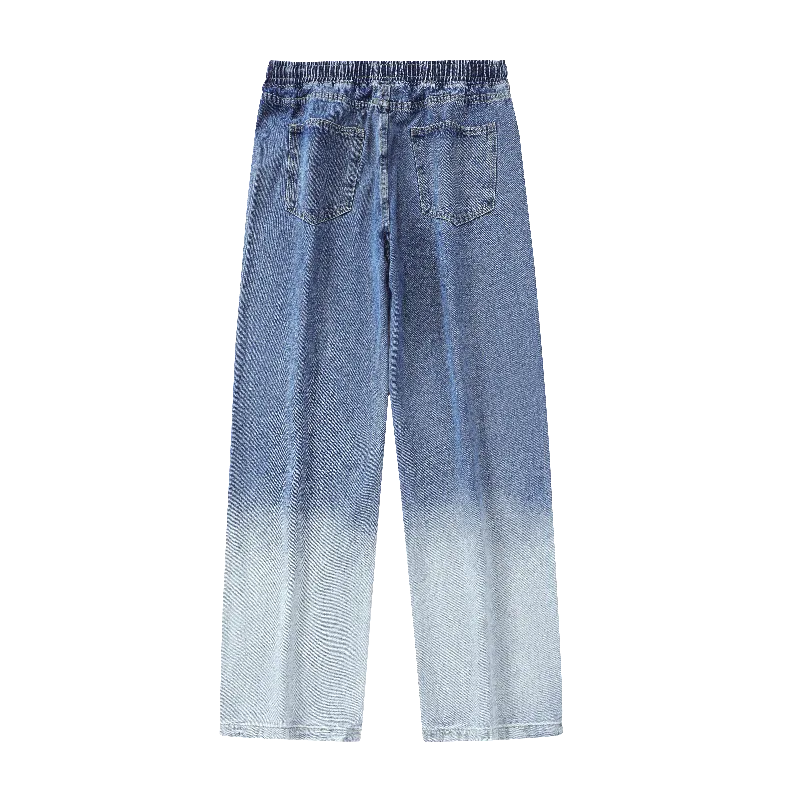 Elastic waist jeans-D90 | Inspanda