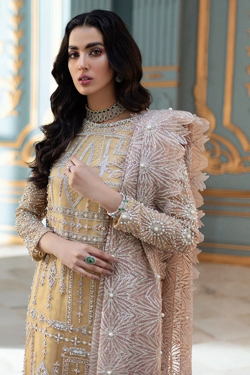 Elegant Fancy Salwar Kameez in Sun Yellow Shade #PF306