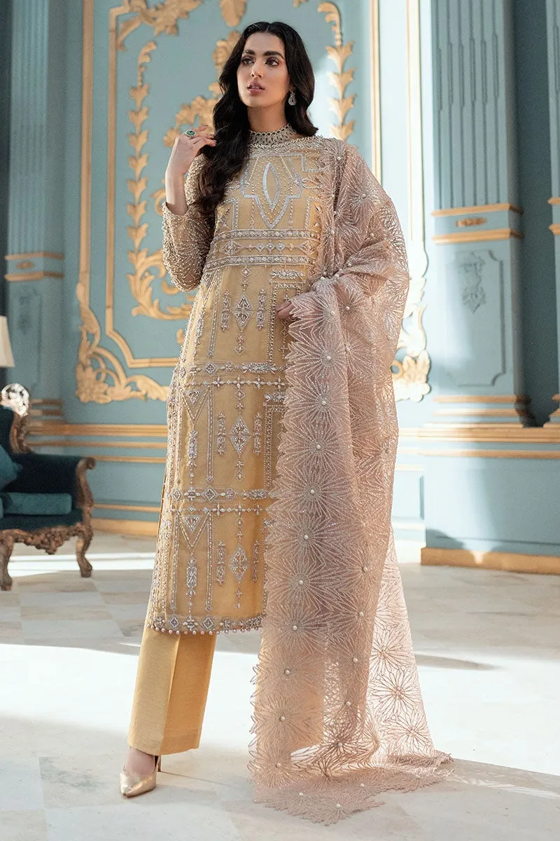 Elegant Fancy Salwar Kameez in Sun Yellow Shade #PF306