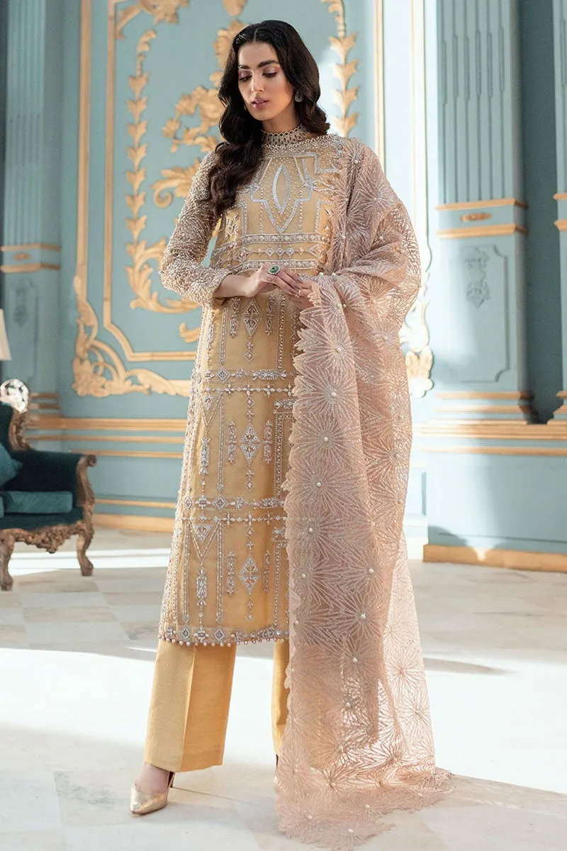 Elegant Fancy Salwar Kameez in Sun Yellow Shade #PF306