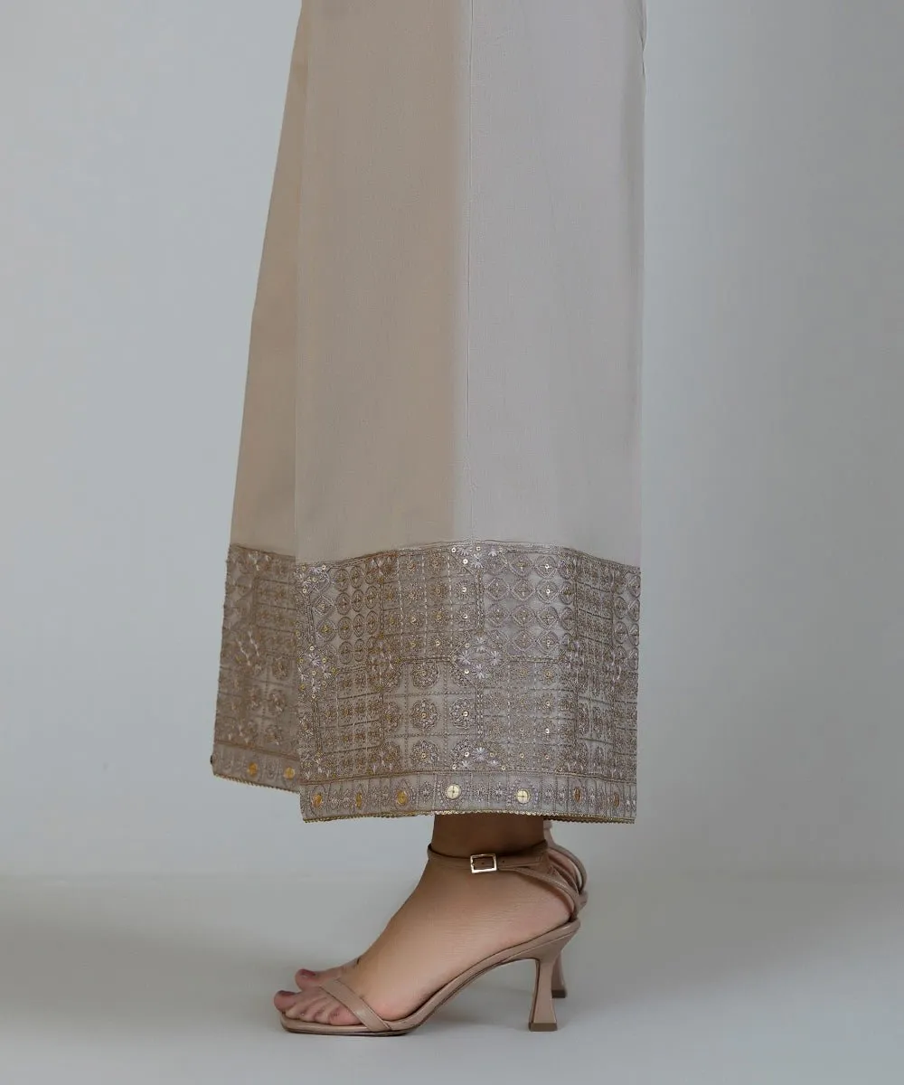 Embroidered Cambric Culottes