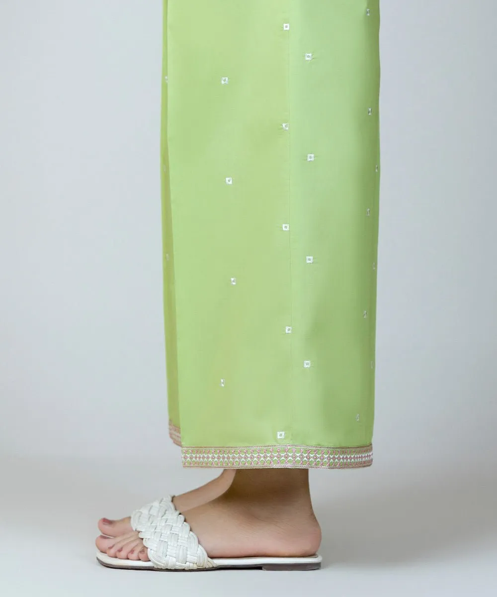 Embroidered Poplin Culottes