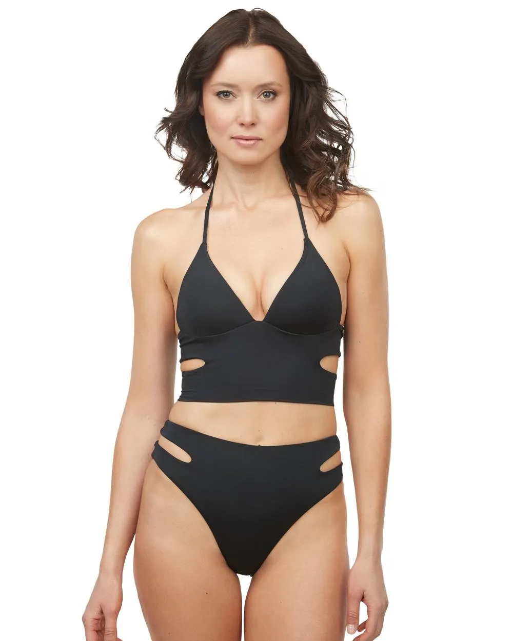 Envy Push Up ® Cutout Swimsuit Top & Cutout High Leg Bottom