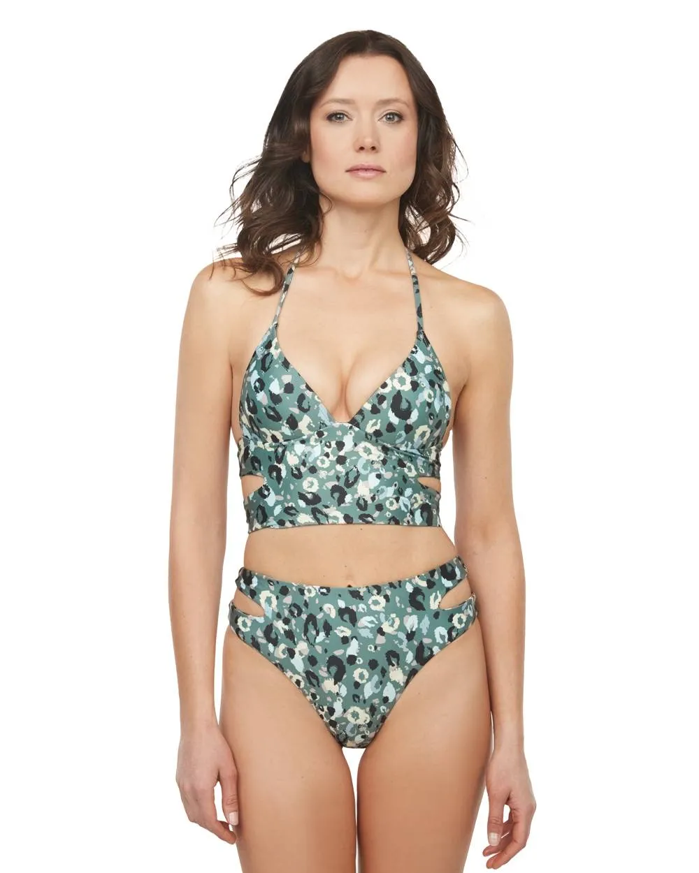 Envy Push Up ® Cutout Swimsuit Top & Cutout High Leg Bottom