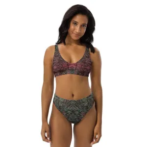 Explosive Thoughts Recycled high-waisted bikini