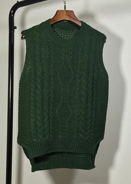 fashion preppy style short design sleeveless pullover sweater female vest women o-neck Solid color girl clothing