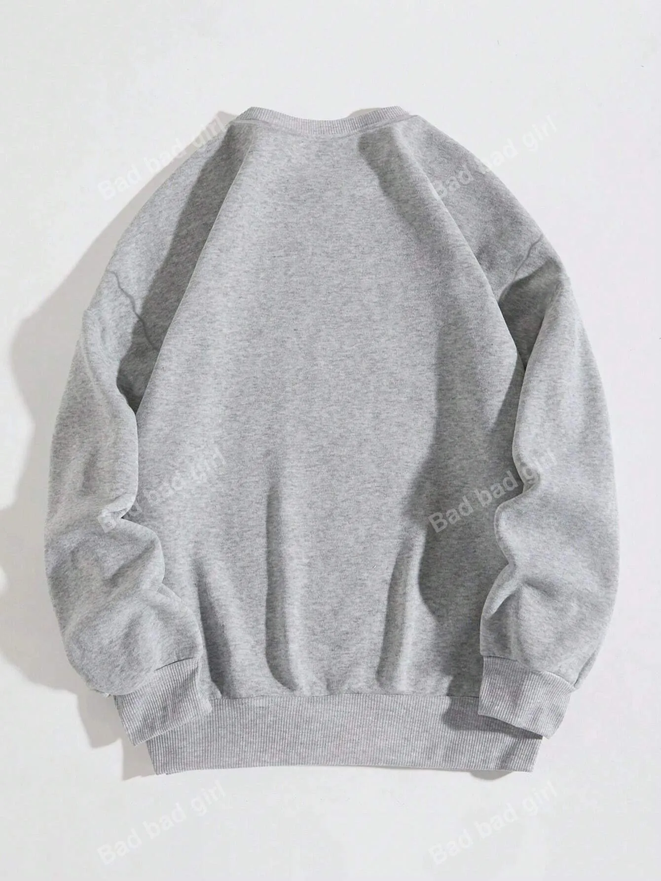 Fashionable Design Usa Letter Print Women's Casual Simple Round Neck Sweatshirt