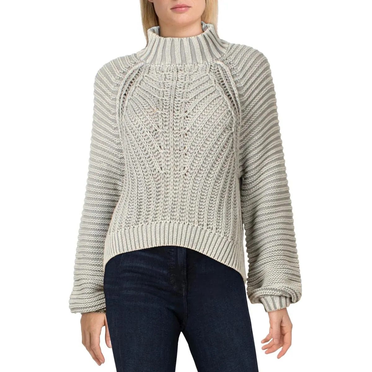 Free People Sweetheart Sweater Tungsten LG