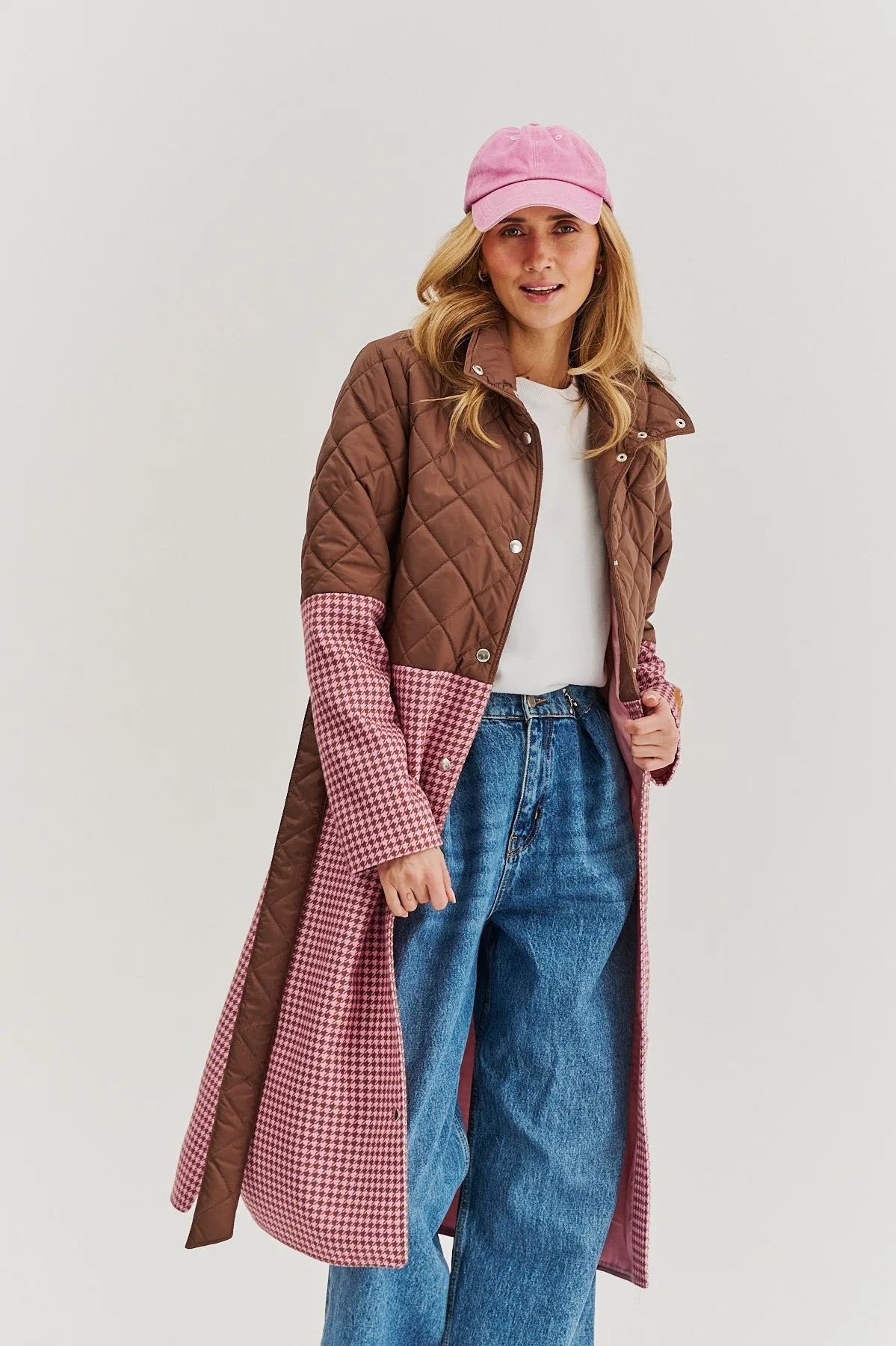 Harmony blended fabric coat