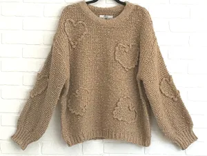 Heart crewneck sweater by Flex Moda