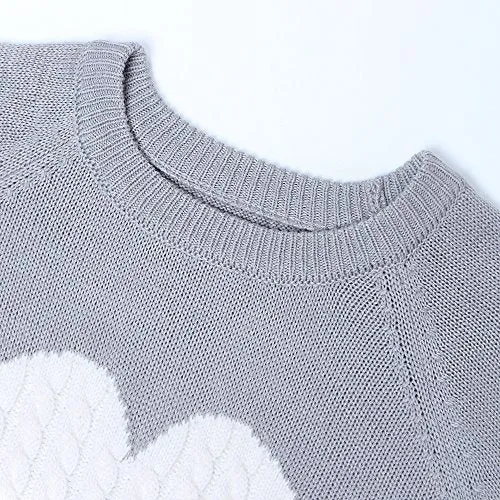Heart Knitted Sweater