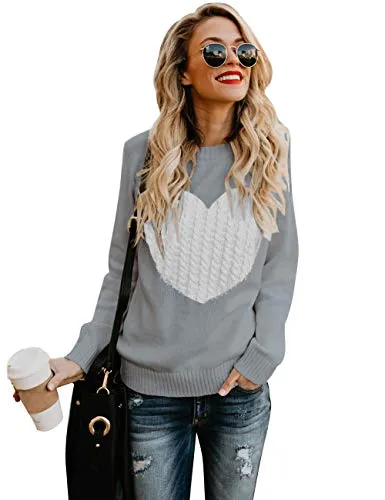 Heart Knitted Sweater