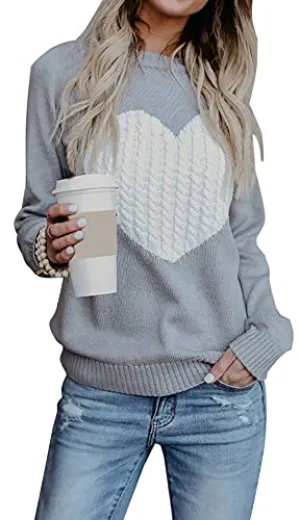 Heart Knitted Sweater