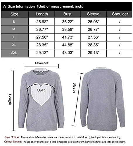 Heart Knitted Sweater