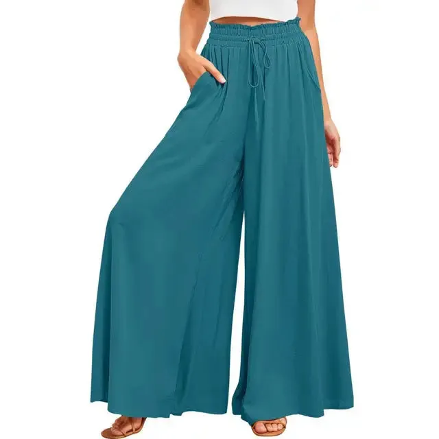 Helena - Cremefarbene Marlene-Hose