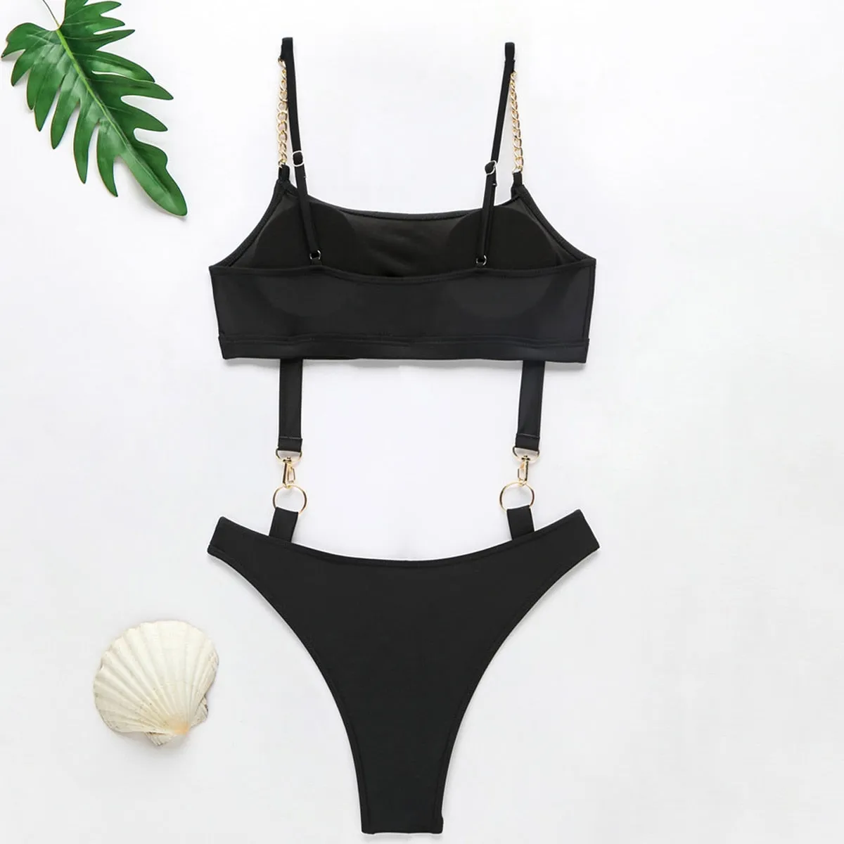 High Cut Chain Swimwear