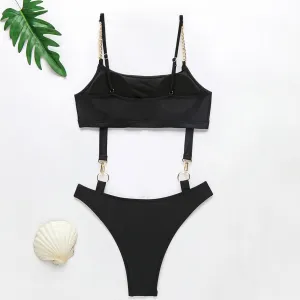 High Cut Chain Swimwear