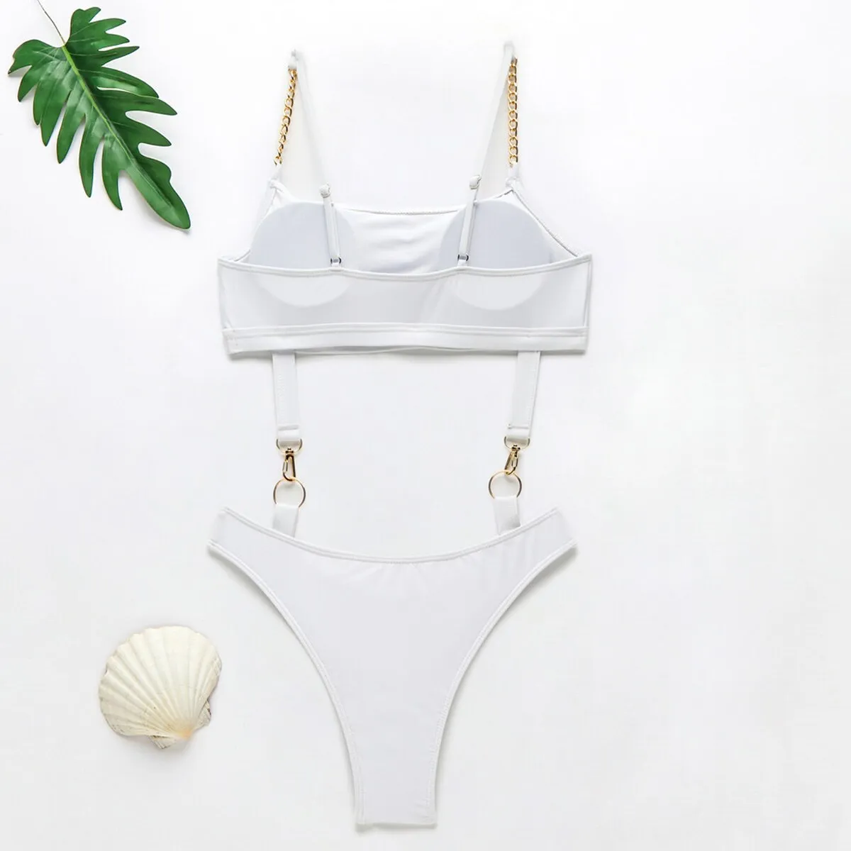 High Cut Chain Swimwear