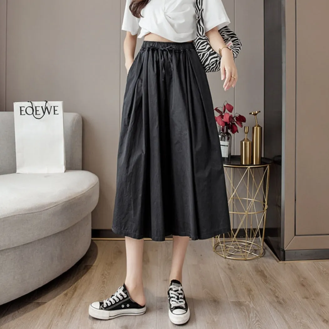 High Waist Wide Leg Culottes