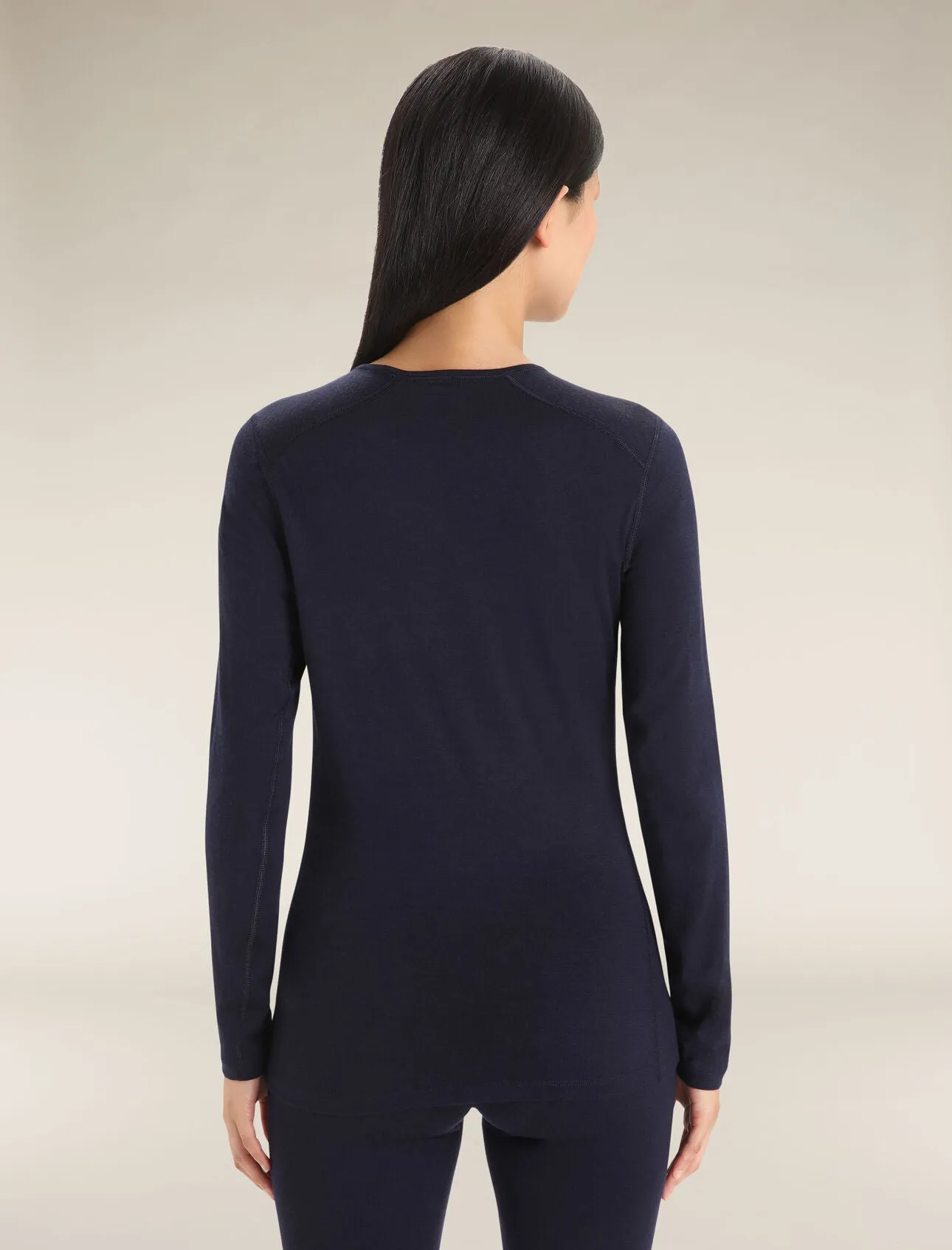 Icebreaker 200 Oasis Long Sleeve Crewe (Women's) Midnight Navy