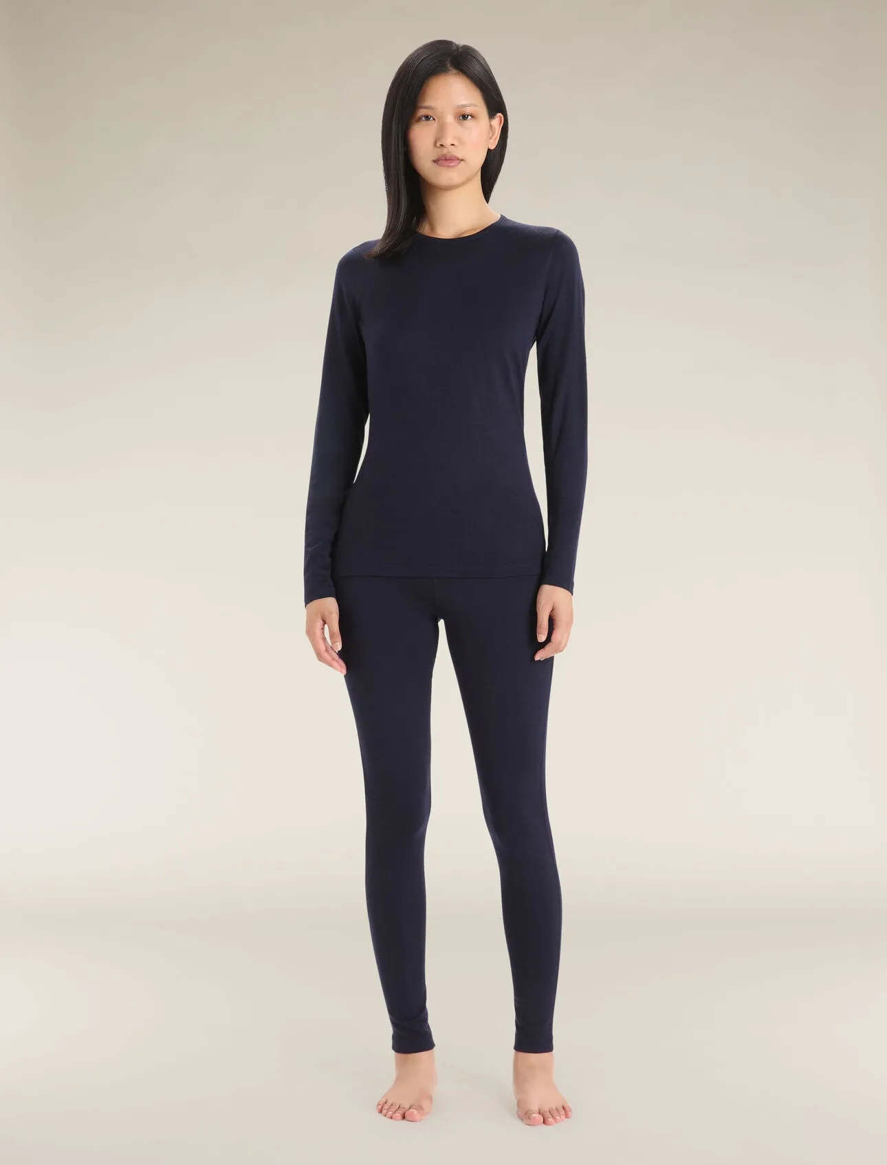 Icebreaker 200 Oasis Long Sleeve Crewe (Women's) Midnight Navy