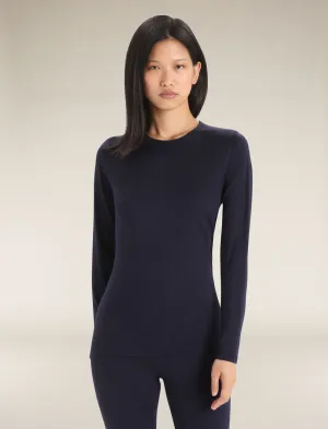 Icebreaker 200 Oasis Long Sleeve Crewe (Women's) Midnight Navy