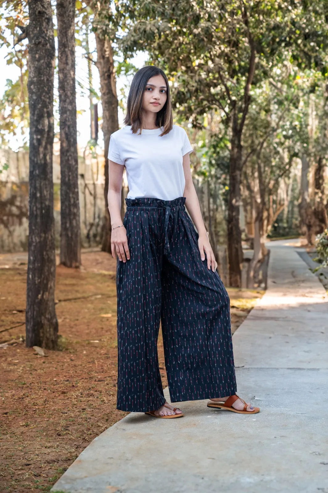Ikkat Culotte Pants