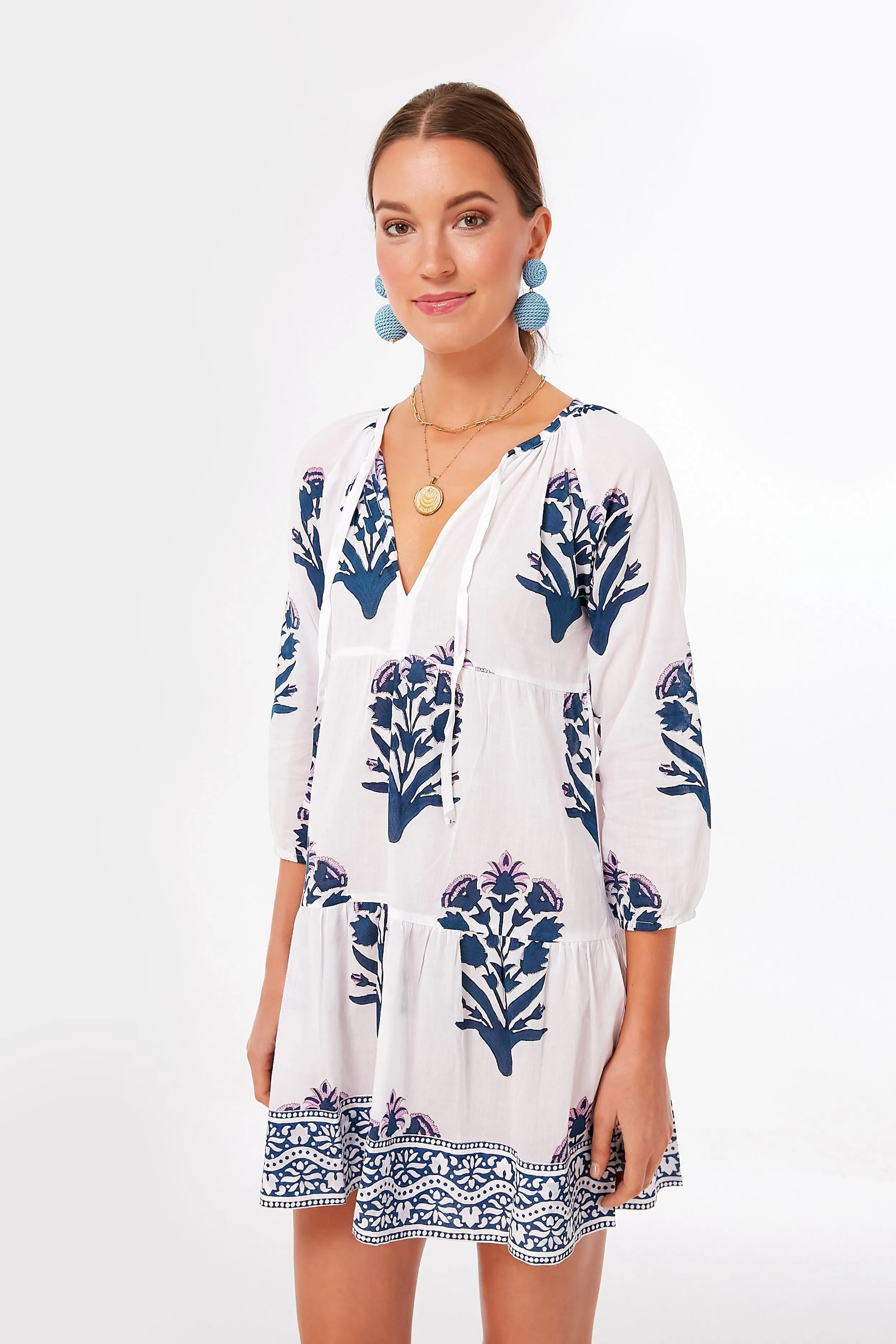 Indigo and Violet Palladio Garden Priya Coverup