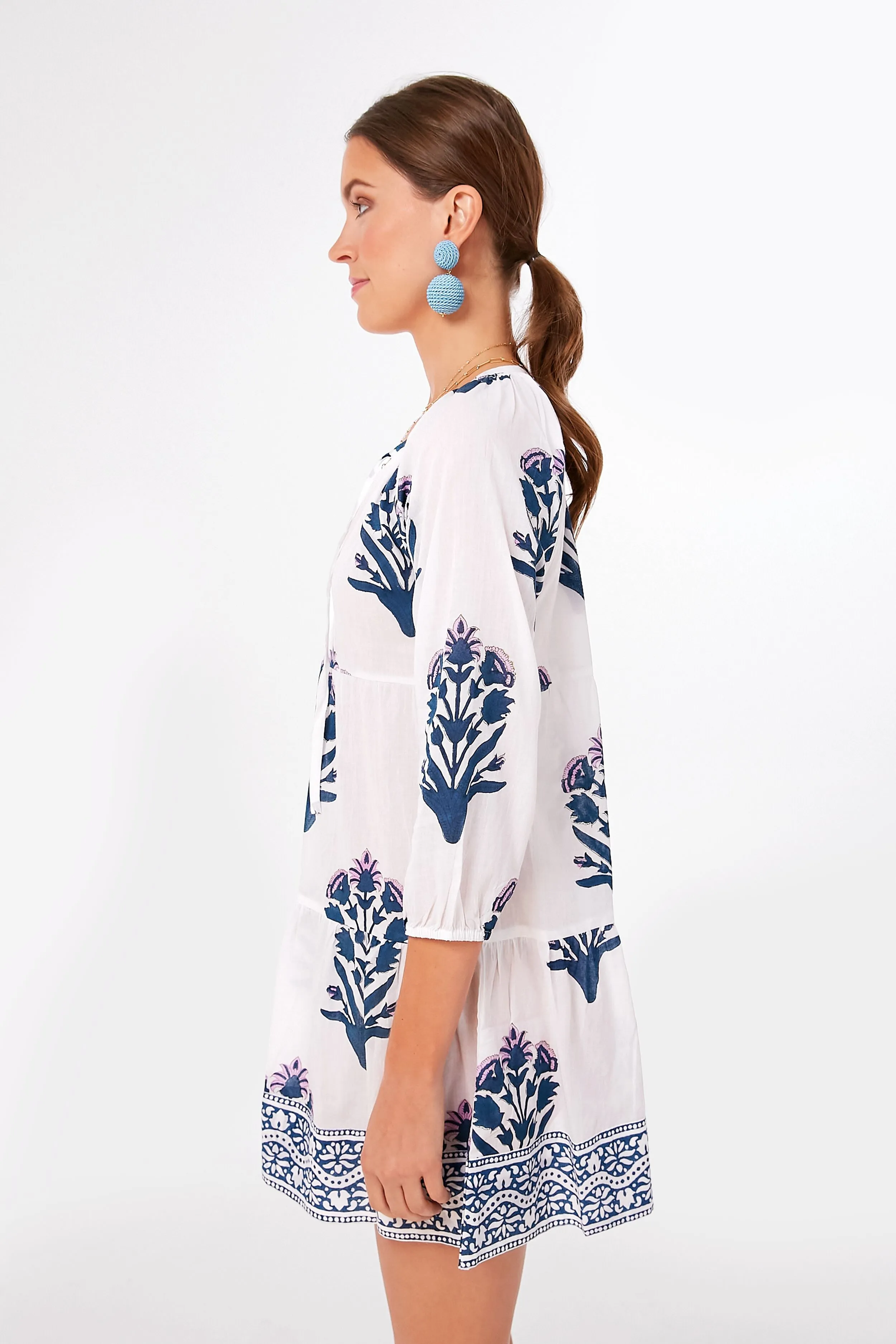 Indigo and Violet Palladio Garden Priya Coverup